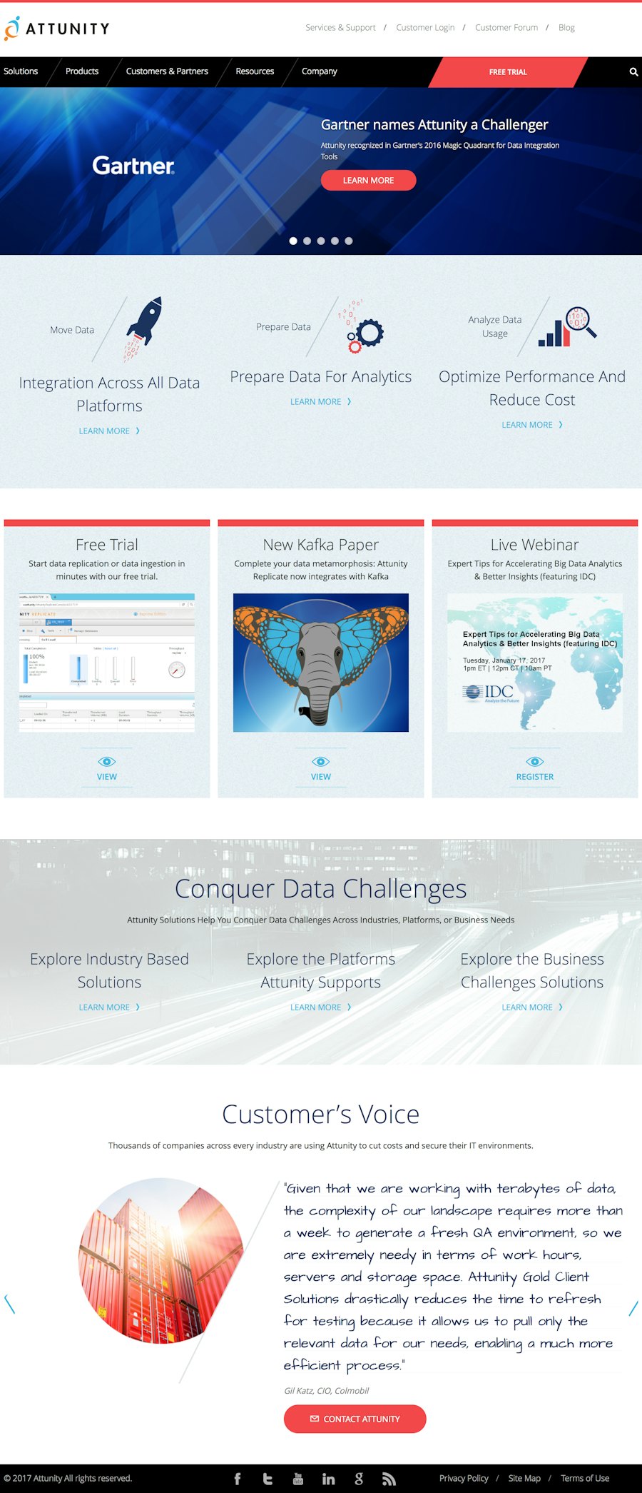 Screenshot of Attunity