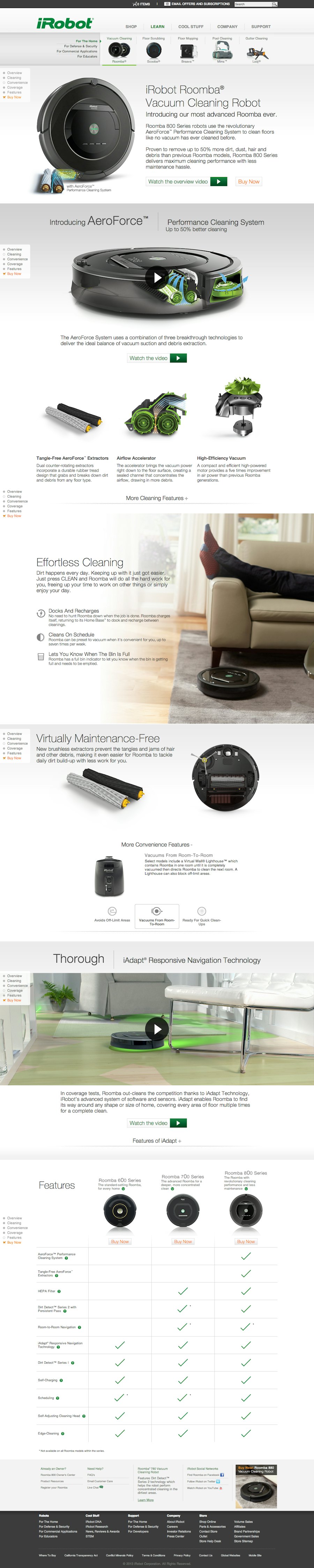 Screenshot of iRobot